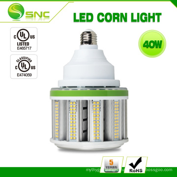 UL 40w LED corn light bulb up and down lighting shorter length used for high bay, garden light street light replacements